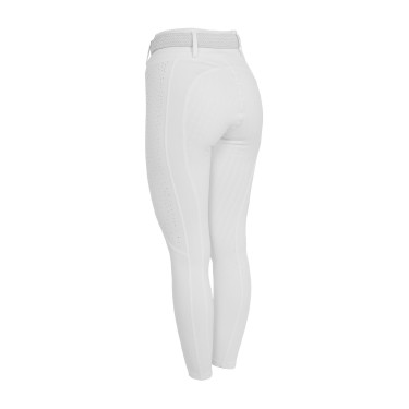 Leggings femme taille haute avec passants et strass Equestro Leggings femme taille haute avec passants et strass Equestro