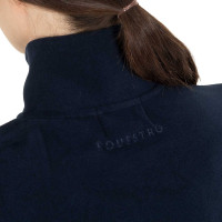 Sweat-shirt femme à col montant en polaire avec zip 3/4 Equestro Marine blazer Bleu marine Sweat-shirt femme à col montant en polaire avec zip 3/4 Equestro Marine blazer Bleu marine