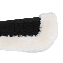 Amortisseur en tissu technique et mouton avec matelassage en cubes Equestro