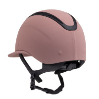 Casque Apocalypse femme coque recouverte de tissu homologation ASTM F1163-23 Equestro Antler Beige