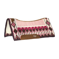 Contoured zadeldekje met wollen deken 34x36 Platinum Pro Roze / wit / zwart