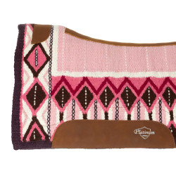 Tapis de selle profilé avec couverture en laine 34x36 Platinum Pro