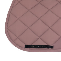 Springzadeldek logo in strass Equestro Gewei Beige