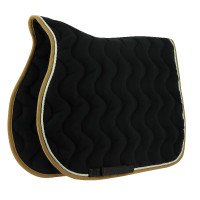 Tapis de selle Equithème Polyfun Noir / taupe