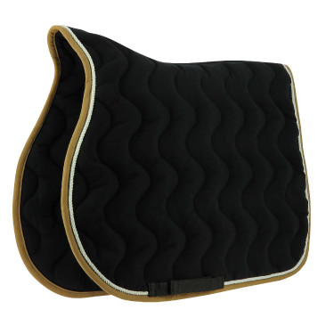 Tapis de selle Equithème Polyfun Noir / taupe