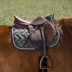 Tapis de selle Equithème Polyfun Gris foncé / marine