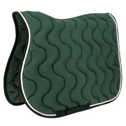Tapis de selle Equithème Polyfun Vert foncé / noir
