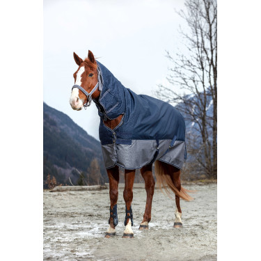 Waterdichte paardendeken met hals - Equithème