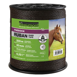 Elektrisch lint voor paddock 40 mm - 200 m Elektrisch lint voor paddock 40 mm - 200 m