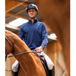 Thermisch paardrij-T-shirt Horse Pilot heren Marine Marineblauw Thermisch paardrij-T-shirt Horse Pilot heren Marine Marineblauw