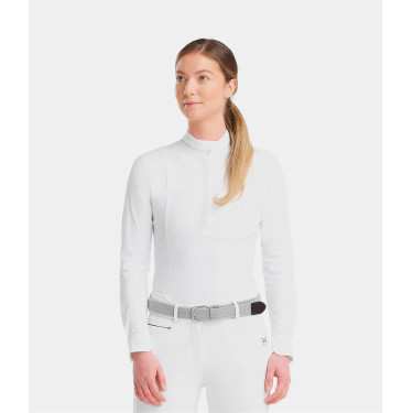 Dameslange mouwen shirt Horse Pilot Aerolight Wit