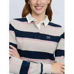 Sloane Stripe Rugbyshirt Stone LeMieux dames