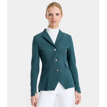Veste de concours Aeromade Horse Pilot femme Balsam green logo argent Vert Veste de concours Aeromade Horse Pilot femme Balsam green logo argent Vert