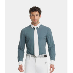 Wedstrijdshirt Aerolight met lange mouwen voor heren Horse Pilot Blauw bewolkt