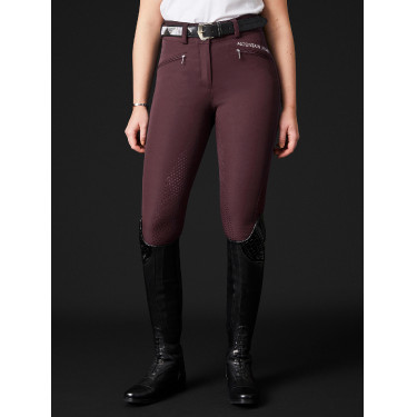 Pantalon d’équitation Diana FS grip en silicone Mountain Horse femme Bordeaux foncé Blanc Pantalon d’équitation Diana FS grip en silicone Mountain Horse femme Bordeaux foncé Blanc