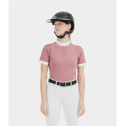 Wedstrijdshirt Aerolight met korte mouwen Horse Pilot dames Roze mesa