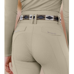 Pantalon d'équitation ELT Comfort Ride Glam femme Gris beige