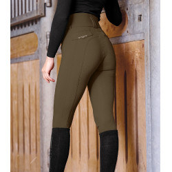 Pantalon d'équitation ELT Comfort Ride Glam femme Brun vert Marron Pantalon d'équitation ELT Comfort Ride Glam femme Brun vert Marron