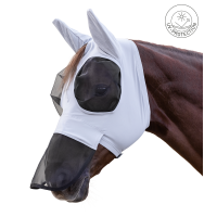 Masque anti-mouches Waldhausen Puck protection nasale Gris argent