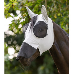 Waldhausen Puck vliegenmasker met neusbescherming Zilvergrijs