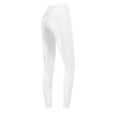 Pantalon d'équitation ELT Micro Sport silicone Blanc