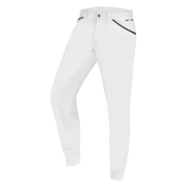 Pantalon d'équitation ELT Mailo grip genoux homme Blanc Pantalon d'équitation ELT Mailo grip genoux homme Blanc