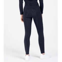 Pantalon d'équitation ELT Essential silicone femme Bleu profond
