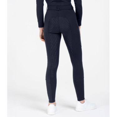 Pantalon d'équitation ELT Essential silicone femme Bleu profond