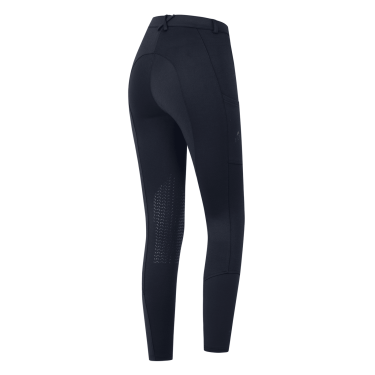 Pantalon d'équitation ELT Essential grip genoux enfant Bleu profond