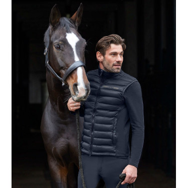 Mouwloos softshell vest ELT Maine heren Diepblauw