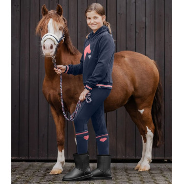 Pantalon d'équitation ELT thermique Essential silicone enfant Bleu profond Pantalon d'équitation ELT thermique Essential silicone enfant Bleu profond