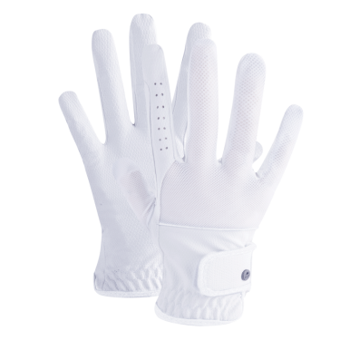 Gants d'équitation ELT Estelle Blanc