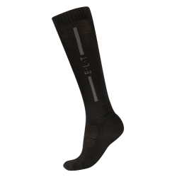 Unisex ELT merinos paardrijsokken Zwart Unisex ELT merinos paardrijsokken Zwart