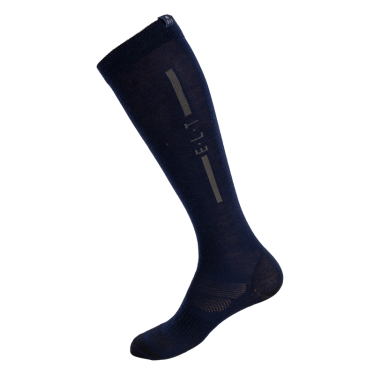 Chaussettes d'équitation ELT unisexe mérinos Bleu profond Chaussettes d'équitation ELT unisexe mérinos Bleu profond