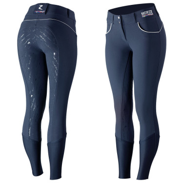 Pantalon d'équitation Nordic Performance Horze à grip silicone Rouge