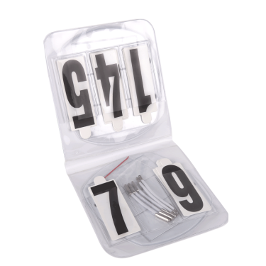 Set de numéro ovales Waldhausen avec élastiques Blanc Set de numéro ovales Waldhausen avec élastiques Blanc