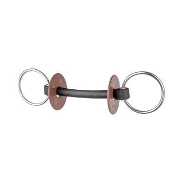 Mors à anneau Beris Pure anneau 7,5 cm extra soft Extra doux Argent