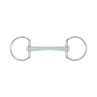 Beris trens van filet met comfort mondstuk met olijven en 7,5 cm ring Zacht Bruin Beris trens van filet met comfort mondstuk met olijven en 7,5 cm ring Zacht Bruin