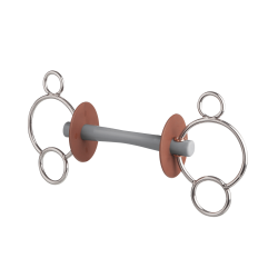 Bit voor paardrijden 3 ringen Beris Comfort