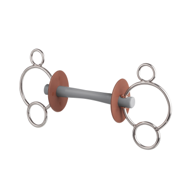 Bit voor paardrijden 3 ringen Beris Comfort