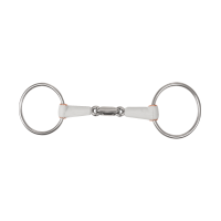 Mors de filet Beris double brisure anneau 7,5 cm Medium Argent