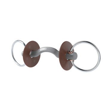 Mors de filet Beris passage de langue Konnex anneau 7,5 cm Dur Gris Mors de filet Beris passage de langue Konnex anneau 7,5 cm Dur Gris