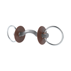 Mors de filet Beris passage de langue Konnex anneau 7,5 cm Dur Gris Mors de filet Beris passage de langue Konnex anneau 7,5 cm Dur Gris