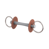 Mors de filet Beris canon Comfort anneau 6 cm Doux Gris Mors de filet Beris canon Comfort anneau 6 cm Doux Gris