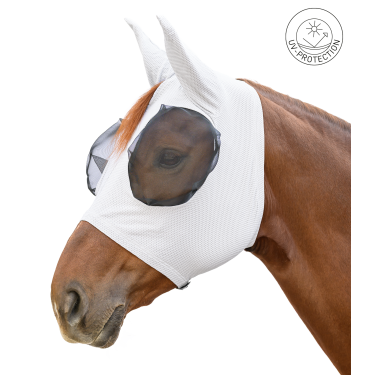 Masque anti-mouches Waldhausen Puck Breath Gris argent