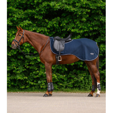 Waldhausen fleece achterdeken voor paarden Nachtblauw