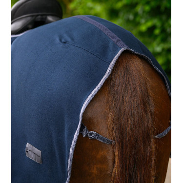 Waldhausen fleece achterdeken voor paarden Nachtblauw