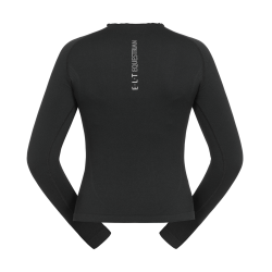 T-shirt technique ELT en maille 3D Richmond manches longues femme Noir T-shirt technique ELT en maille 3D Richmond manches longues femme Noir