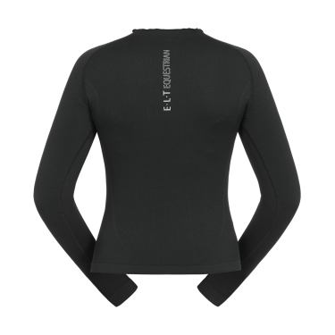T-shirt technique ELT en maille 3D Richmond manches longues femme Noir T-shirt technique ELT en maille 3D Richmond manches longues femme Noir