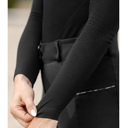T-shirt technique ELT en maille 3D Richmond manches longues femme Noir T-shirt technique ELT en maille 3D Richmond manches longues femme Noir